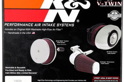 K&N Engineering 01-11 Harley Davidson FX / FL Aircharger Performance Intake Kit - Misc Powersports