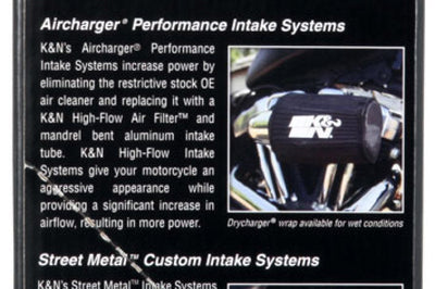 K&N Engineering 01-11 Harley Davidson FX / FL Aircharger Performance Intake Kit - Misc Powersports
