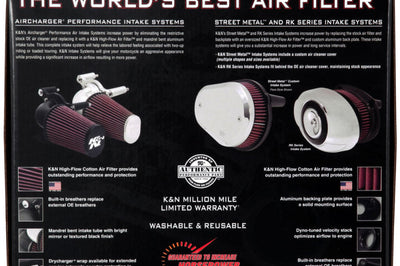 K&N Engineering 01-11 Harley Davidson FX / FL Aircharger Performance Intake Kit - Misc Powersports