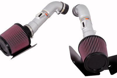 K&N Engineering 07-08 350z Dual Silver Typhoon Short Ram Intake - Air Systems