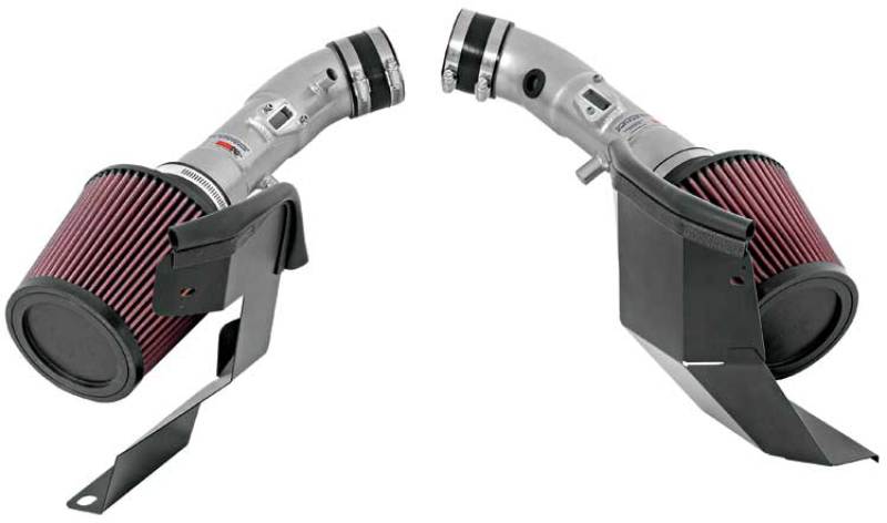 K&N Engineering 07-08 G35 Dual Silver Typhoon Short Ram Intakes - Air Intake Systems