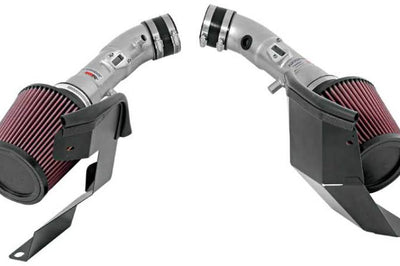 K&N Engineering 07-08 G35 Dual Silver Typhoon Short Ram Intakes - Air Intake Systems
