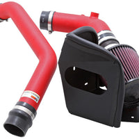 K&N Engineering 08-09 Mitsubishi Evo X Wrinkle Red Typhoon Short Ram Intake - Air Systems