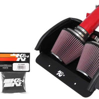 K&N Engineering 08 Dodge Viper 8.4L-V10 Red Typhoon Short Ram Intake - Air Systems