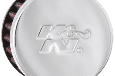 K&N Engineering 1.25in Flange ID x 3in OD 2.5in H Rubber Base Crankcase Vent Filter - Air Filters