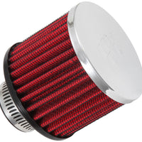 K&N Engineering 1.25in Flange ID x 3in OD 2.5in H Rubber Base Crankcase Vent Filter - Air Filters