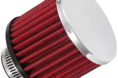 K&N Engineering 1.25in Flange ID x 3in OD 2.5in H Rubber Base Crankcase Vent Filter - Air Filters