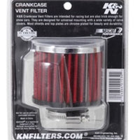 K&N Engineering 1.375 inch ID 3 OD 2.5 H Clamp On Crankcase Vent Filter - Air Filters