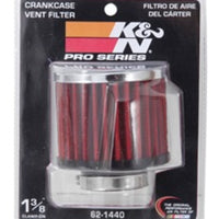 K&N Engineering 1.375 inch ID 3 OD 2.5 H Clamp On Crankcase Vent Filter - Air Filters