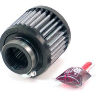 K&N Engineering 1.375in Flange ID x 3in OD 2.5in H Rubber Base Crankcase Vent Filter - Air Filters