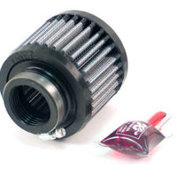 K&N Engineering 1.375in Flange ID x 3in OD 2.5in H Rubber Base Crankcase Vent Filter - Air Filters