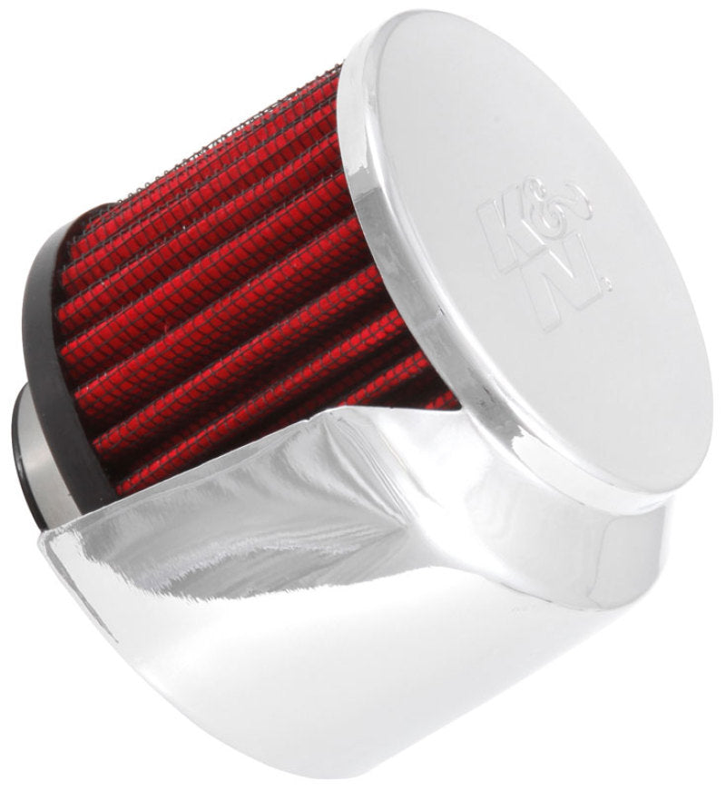 K&N Engineering 1.375in Flange ID x 3in OD 2.5in Height Clamp On Crankcase Vent Filter - Air Filters