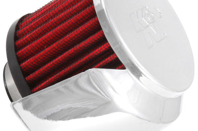 K&N Engineering 1.375in Flange ID x 3in OD 2.5in Height Clamp On Crankcase Vent Filter - Air Filters