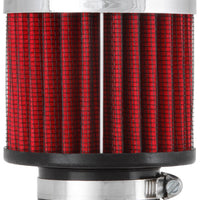 K&N Engineering 1.5in Flange ID x 3in OD 2.5in H Chrome Finish Rubber Base Crankcase Vent Filter - Air Filters