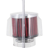 K&N Engineering 1.5in Flange ID x 3in OD 2.5in H Chrome Finish Rubber Base Crankcase Vent Filter - Air Filters