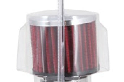 K&N Engineering 1.5in Flange ID x 3in OD 2.5in H Chrome Finish Rubber Base Crankcase Vent Filter - Air Filters