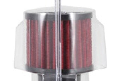 K&N Engineering 1.5in Flange ID x 3in OD 2.5in H Rubber Base Crankcase Vent Filter - Air Filters