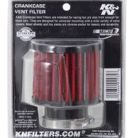 K&N Engineering 1.5in Flange ID x 3in OD 2.5in H Rubber Base Crankcase Vent Filter - Air Filters