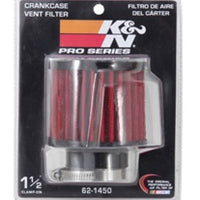 K&N Engineering 1.5in Flange ID x 3in OD 2.5in H Rubber Base Crankcase Vent Filter - Air Filters