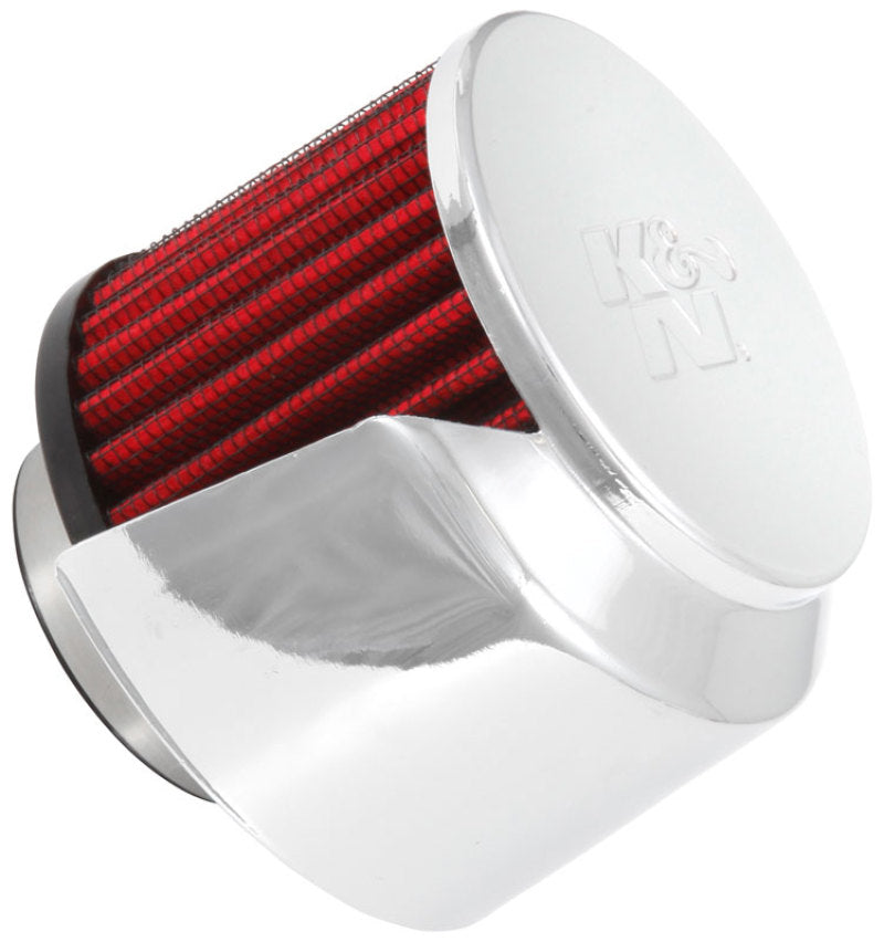 K&N Engineering 1.5in Flange ID x 3in OD 2.5in Height Clamp On Crankcase Vent Filter - Air Filters
