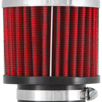 K&N Engineering 1.75in Flange ID x 3in OD 2.5in H Chrome Finish Rubber Base Crankcase Vent Filter - Air Filters