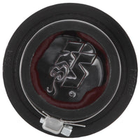 K&N Engineering 1.75in Flange ID x 3in OD 2.5in H Chrome Finish Rubber Base Crankcase Vent Filter - Air Filters