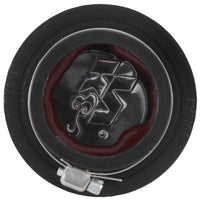 K&N Engineering 1.75in Flange ID x 3in OD 2.5in H Chrome Finish Rubber Base Crankcase Vent Filter - Air Filters