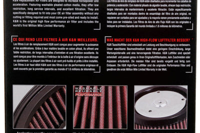 K&N Engineering 10-12 Harley Davidson FLHXSE/FLSTSE / 11-12 FLHTCUSE / 11 FLTRUSE Replacement Air Filter - Misc