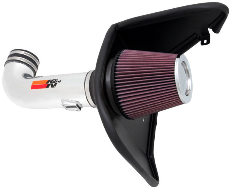 K&N Engineering 10 Camaro 6.2L V8 Polished Typhoon Short Ram Intake - Air Systems