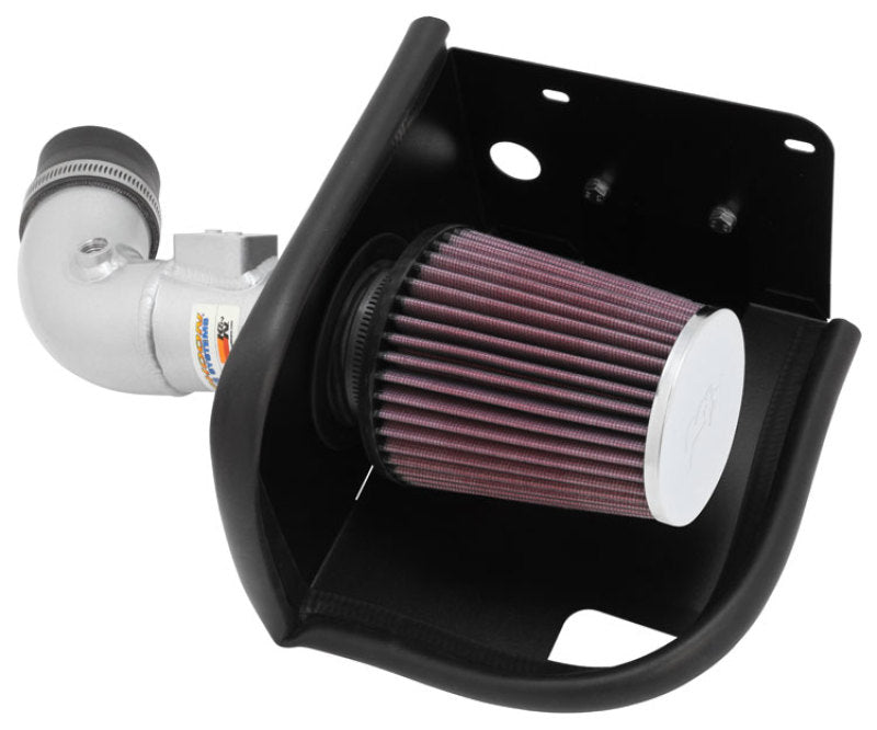 K&N Engineering 11-12 Ford Fiesta 1.6L L4 Silver Typhoon Performance Intake - Air Systems