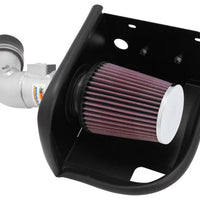 K&N Engineering 11-12 Ford Fiesta 1.6L L4 Silver Typhoon Performance Intake - Air Systems