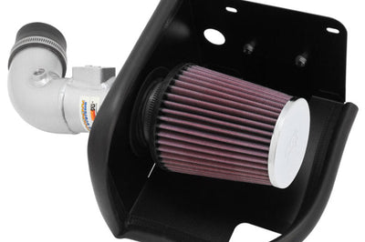 K&N Engineering 11-12 Ford Fiesta 1.6L L4 Silver Typhoon Performance Intake - Air Systems