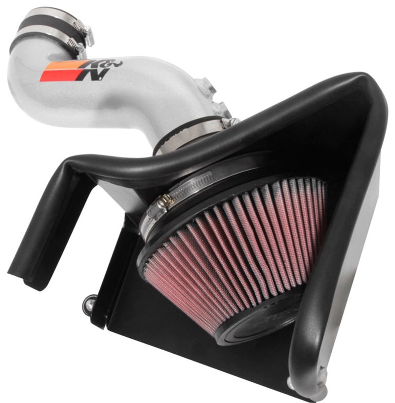 K&N Engineering 15-18 Hyundai Sonata L4-2.4L F/I Silver Typhoon Short Ram Intake - Air Systems