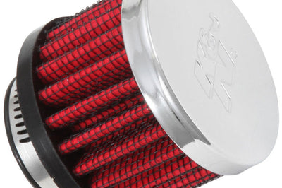 K&N Engineering 1in Flange ID x 2in OD 1.5 inch H Rubber Base Crankcase Vent Filter - Misc Powersports