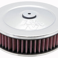 K&N Engineering 2-5/8in Flange 7in Diameter 3in Height Round Air Filter Assembly w/ Vent - Intake Systems