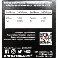 K&N Engineering 2019 BMW M2 3.0L/M4 3.0L Cartridge Oil Filter - Oils & Filters