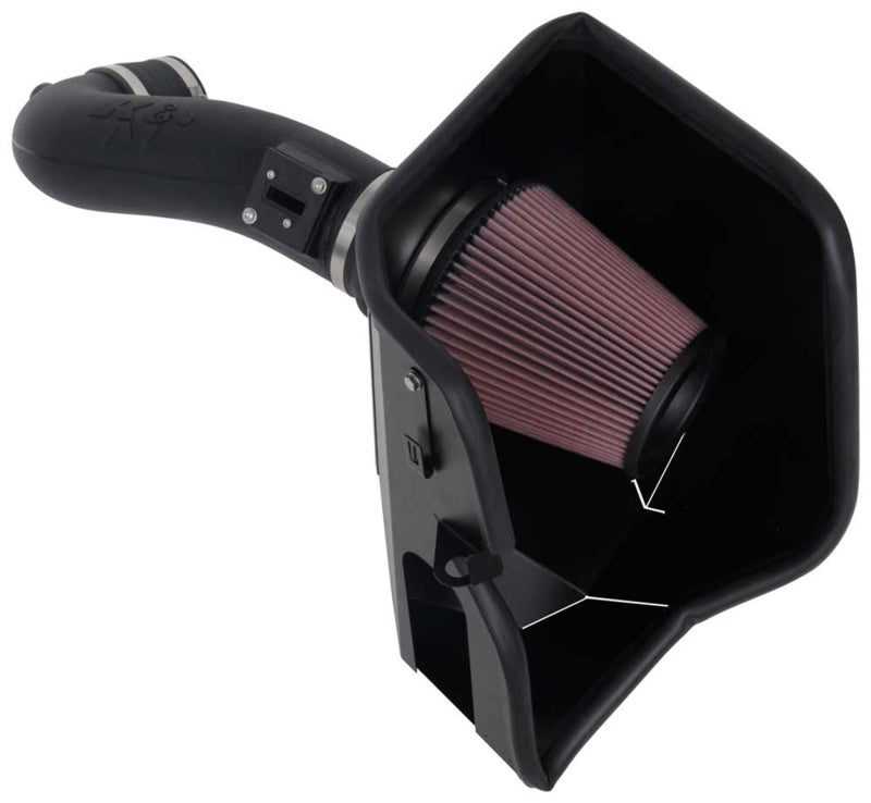 K&N Engineering 2019 + Chevrolet 1500 5.3L / 6.2L V8 F/I Aircharger Performance Intake System - Air Systems