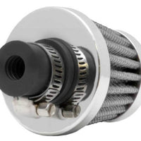 K&N Engineering 2in Base OD x.375in Flange ID 1.75in H Rubber Crankcase Vent Filter - White - Air Filters