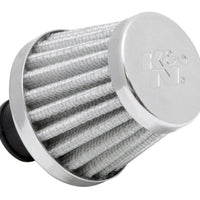 K&N Engineering 2in Base OD x.375in Flange ID 1.75in H Rubber Crankcase Vent Filter - White - Air Filters