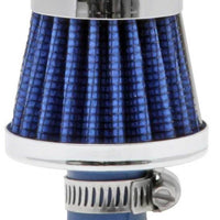 K&N Engineering 2in Base OD x.375in Flange ID 1.75in H Rubber Crankcase Vent Filter - Blue - Air Filters
