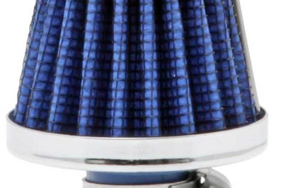 K&N Engineering 2in Base OD x.375in Flange ID 1.75in H Rubber Crankcase Vent Filter - Blue - Air Filters