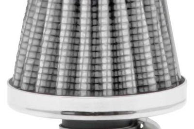 K&N Engineering 2in Base OD x.375in Flange ID 1.75in H Rubber Crankcase Vent Filter - White - Air Filters