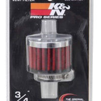 K&N Engineering 3/4 inch ID 2 OD 1.5 H Clamp On Crankcase Vent Filter - Air Filters