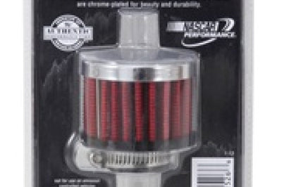 K&N Engineering 3/4 inch ID 2 OD 1.5 H Clamp On Crankcase Vent Filter - Air Filters