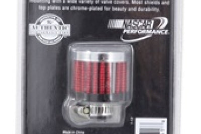 K&N Engineering.315/.431 Flange 1 3/8 inch OD 1.5 H Clamp On Crankcase Vent Filter - Air Filters