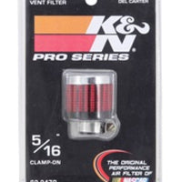 K&N Engineering.315/.431 Flange 1 3/8 inch OD 1.5 H Clamp On Crankcase Vent Filter - Air Filters