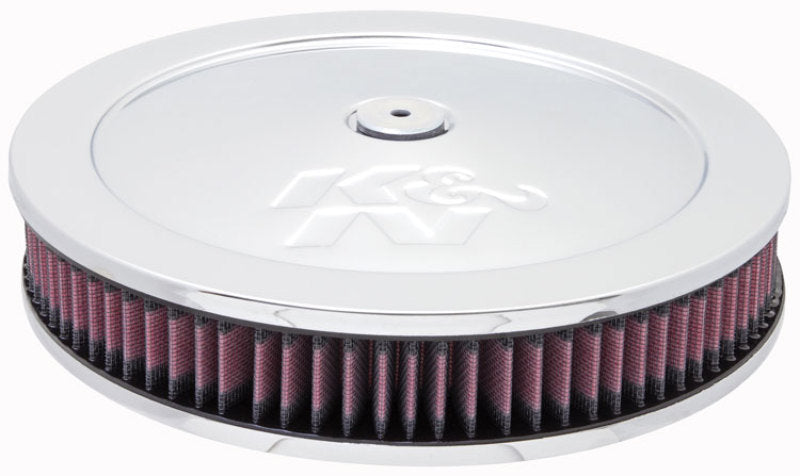 K&N Engineering 5 1/8in Flange 11in OD 3 1/4in Height w/ Vent Custom Air Cleaner Assembly - Intake Systems