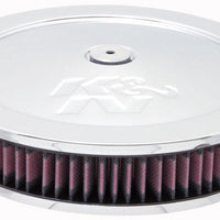 K&N Engineering 5 1/8in Flange 11in OD 3 1/4in Height w/ Vent Custom Air Cleaner Assembly - Intake Systems
