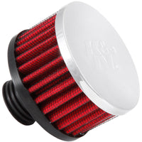 K&N Engineering.5in Flange ID x 3in OD 3.25in H Rubber Base Crankcase Vent Filter - Air Filters