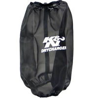 K&N Engineering 6.625in Base ID / 5.25in Top / 9.5in H Round Tapered Black DryCharger Air Filter Wrap - Filters